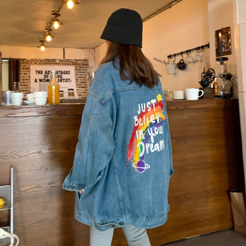 ジャケット オータムカジュアルプリント柄ルーズ 秋物 YY-ファッション68598616573