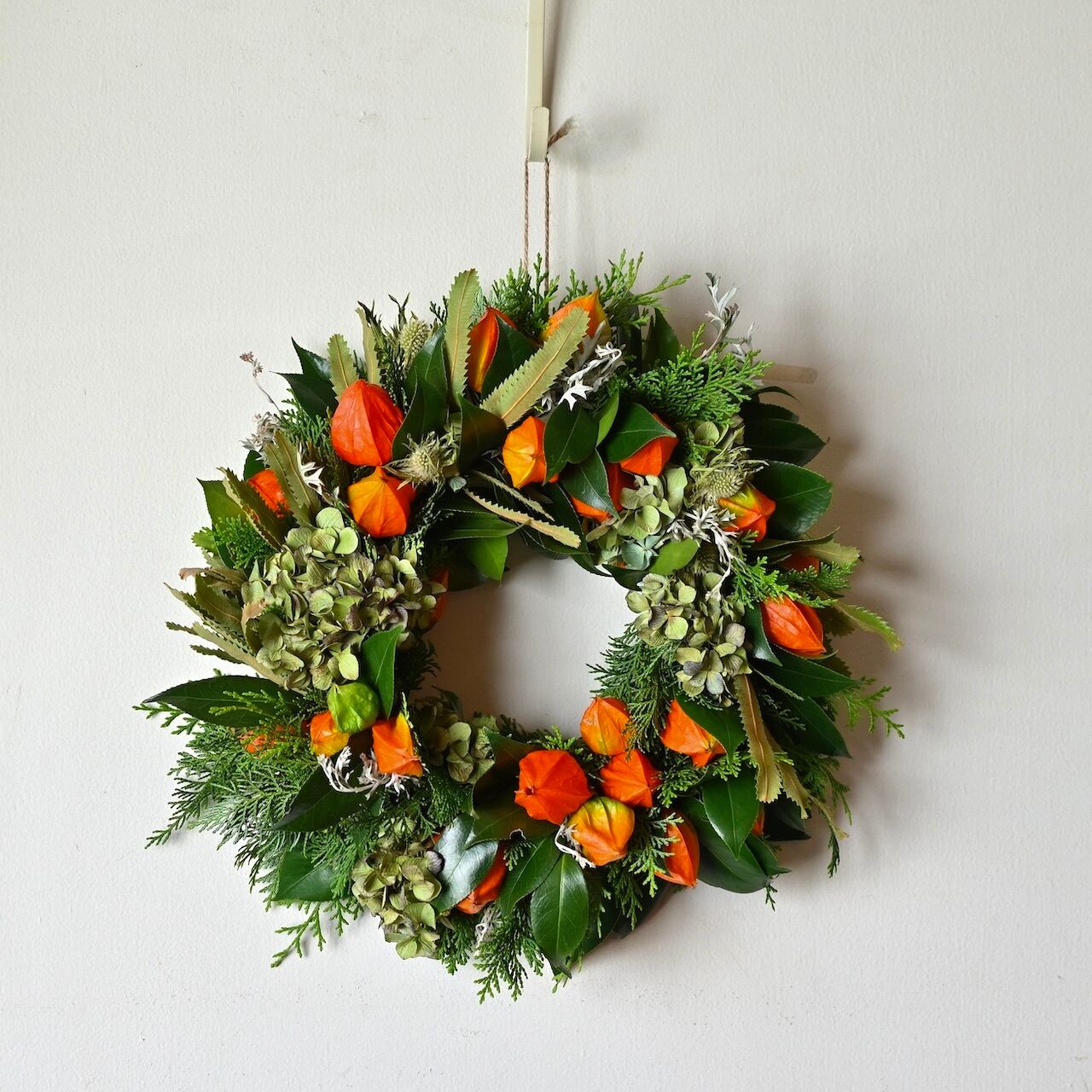 ほおずきリース