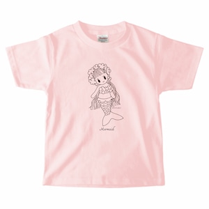 【受注制作/工場直送】キッズTシャツ✳︎半袖＊マーメイド＊オリジナルキャラクター＊童話