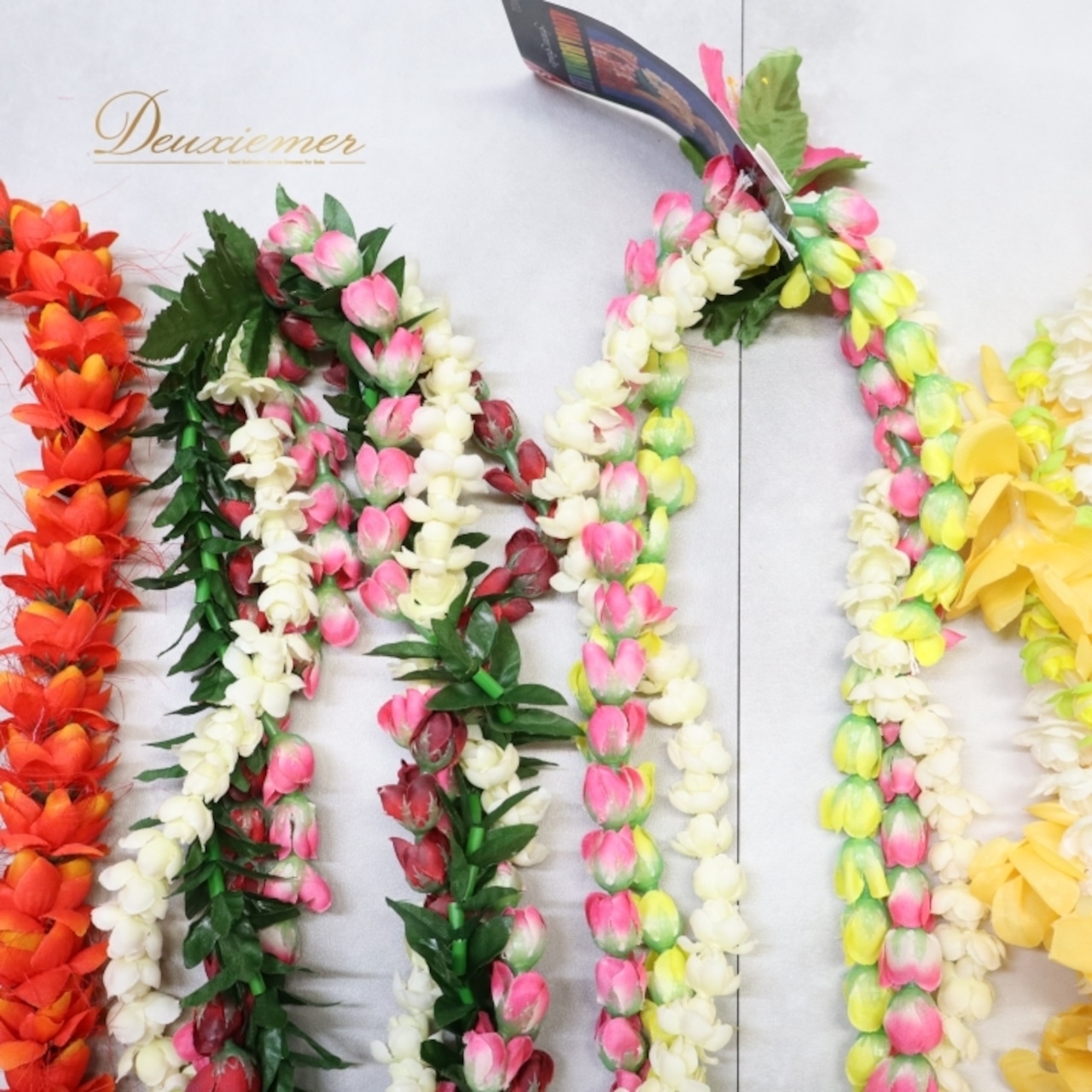 フラダンス 小物 まとめ売り 全8点 セット レイ ピカケレイ イリマレイ 花 白 黄 緑 タヒチアン フラ ダンス ステージ イベント アクセサリー ネックレス 飾り ホワイト系 イエロー系 オレンジ系 ピンク系