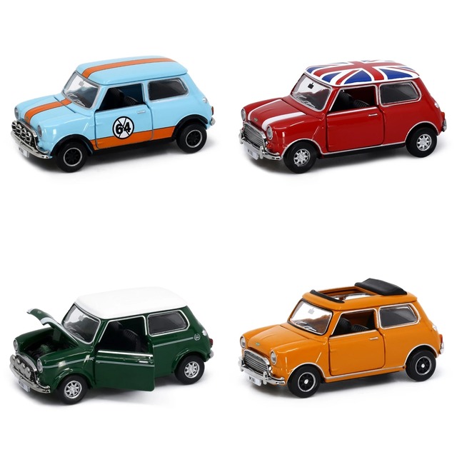 ダイキャストカー クラシックミニ 1/18 カーモデル ダイカスト ミニクーパー クラシックカー