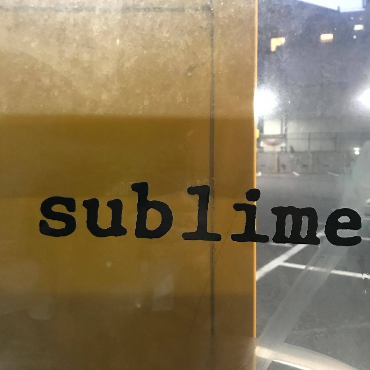1990s Sublime Sticker "Transfer Logo" -Blue-
