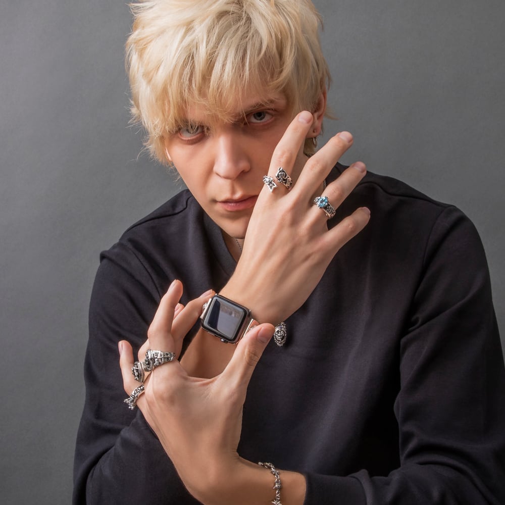 スペードリング AKR0062 Spade ring シルバーアクセサリー Silver