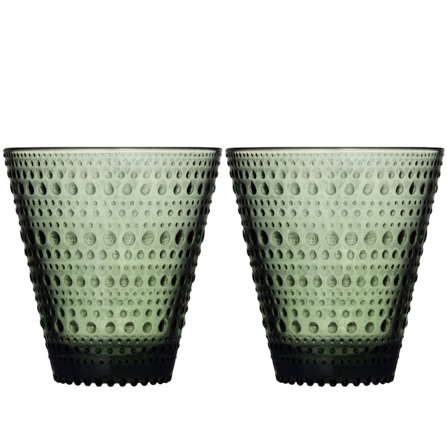 《1月24日発売》Kastehelmi Tambler Pine Green 300ml 2P SET［ iittala ］