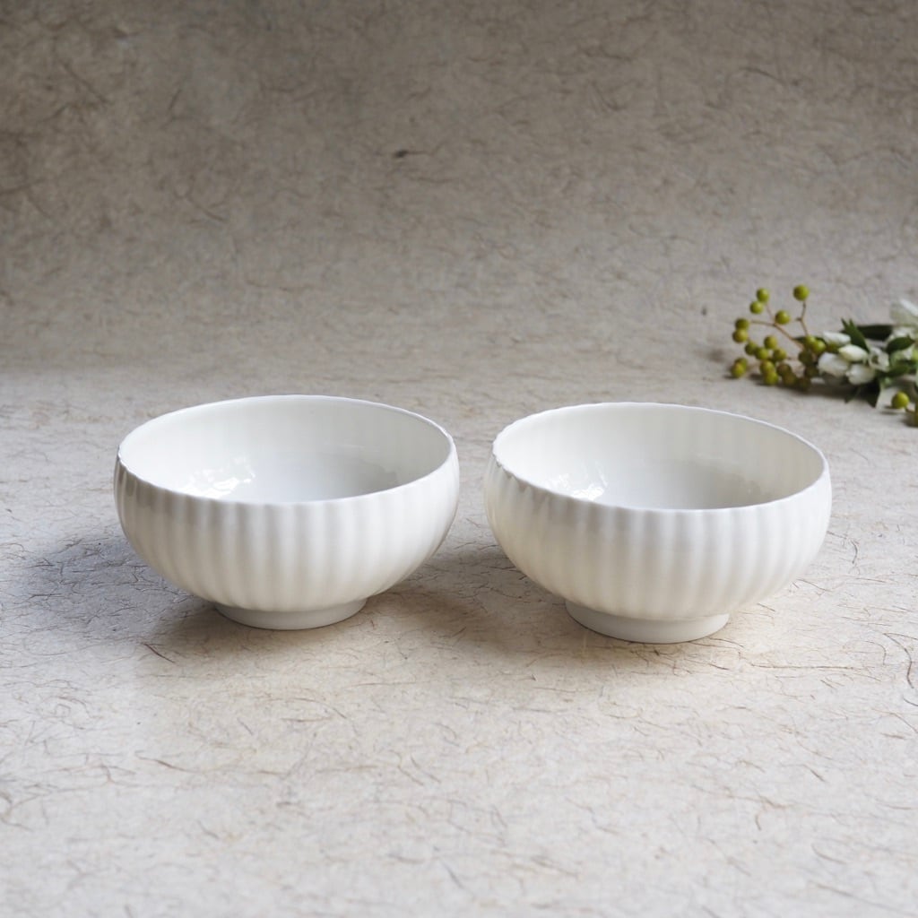 色原 昌希/白磁 リンカbowl