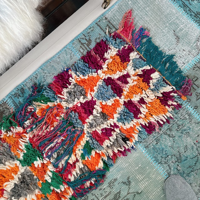 モロッコ ヴィンテージラグ MR005 | ブジャド | 45cm × 120cm