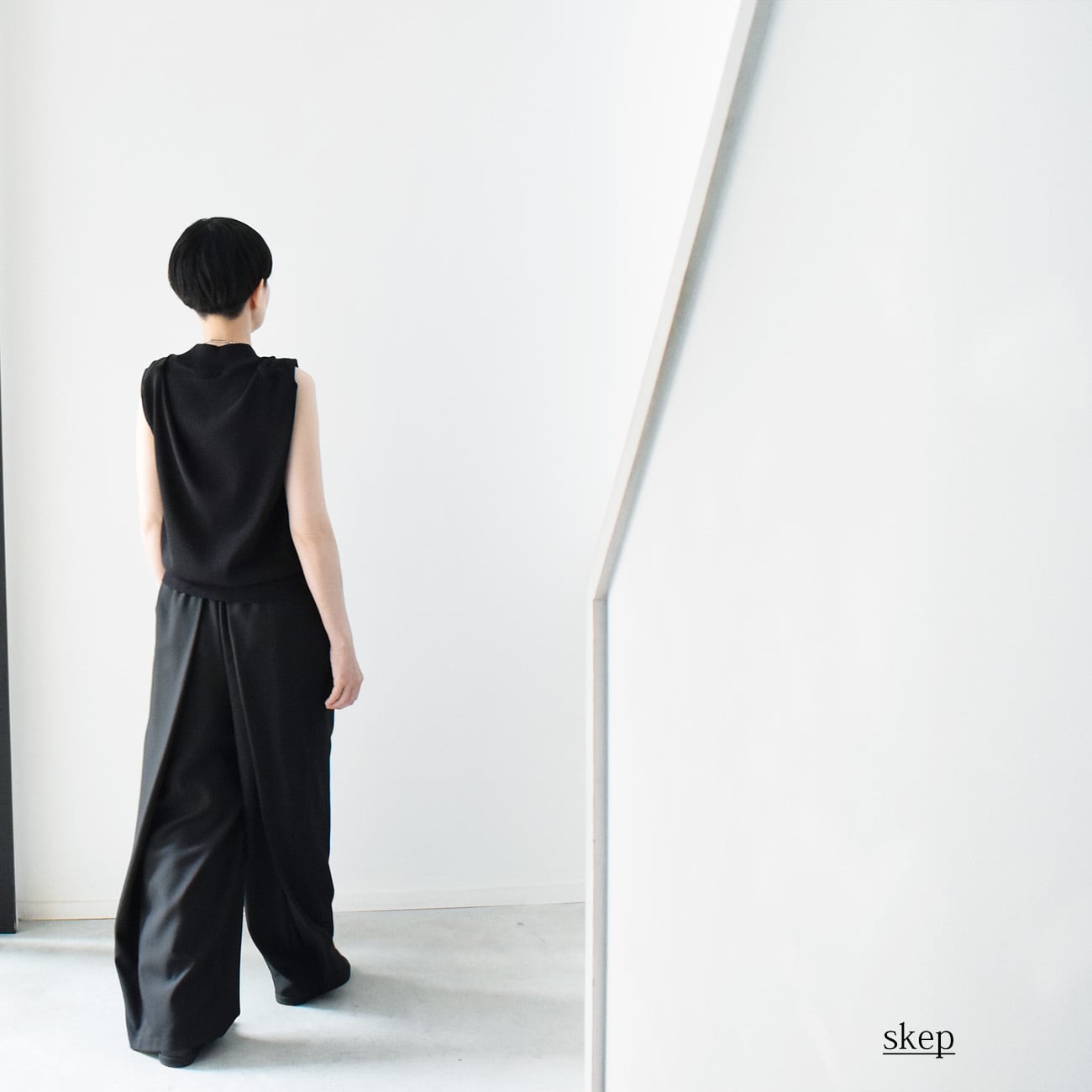 skep ショートブルゾン　黒 変形ショートブルゾン：黒［JK13BZBK］ | skep-online shop