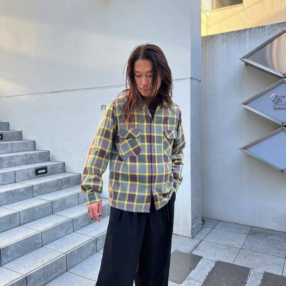 TOWN CRAFT] Vintage Loop Collar Rayon Shirt [1960s-] Vintage Loop