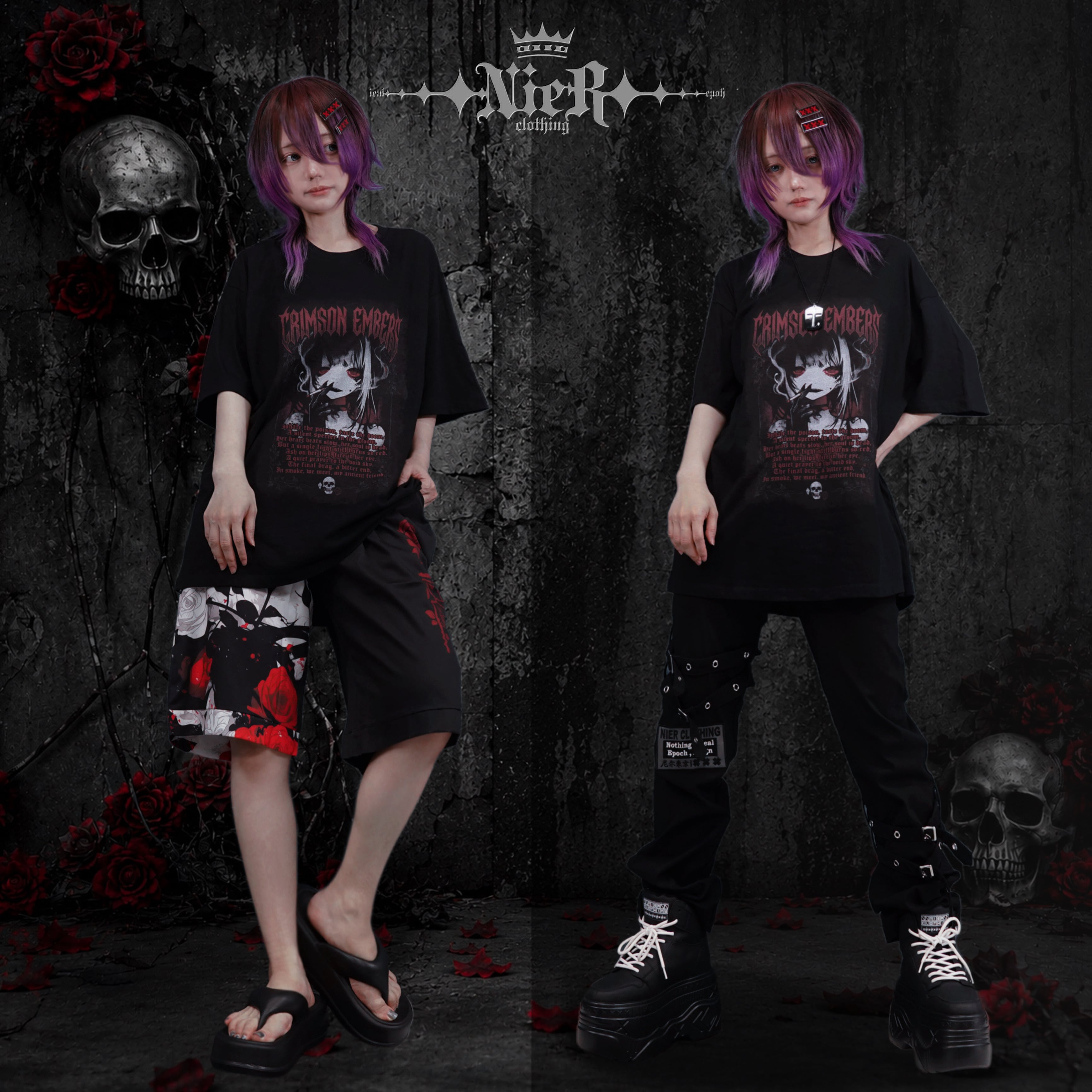 NieRの日前日シークレットばら撒きプレゼント》CRIMSON EMBERS BLACK