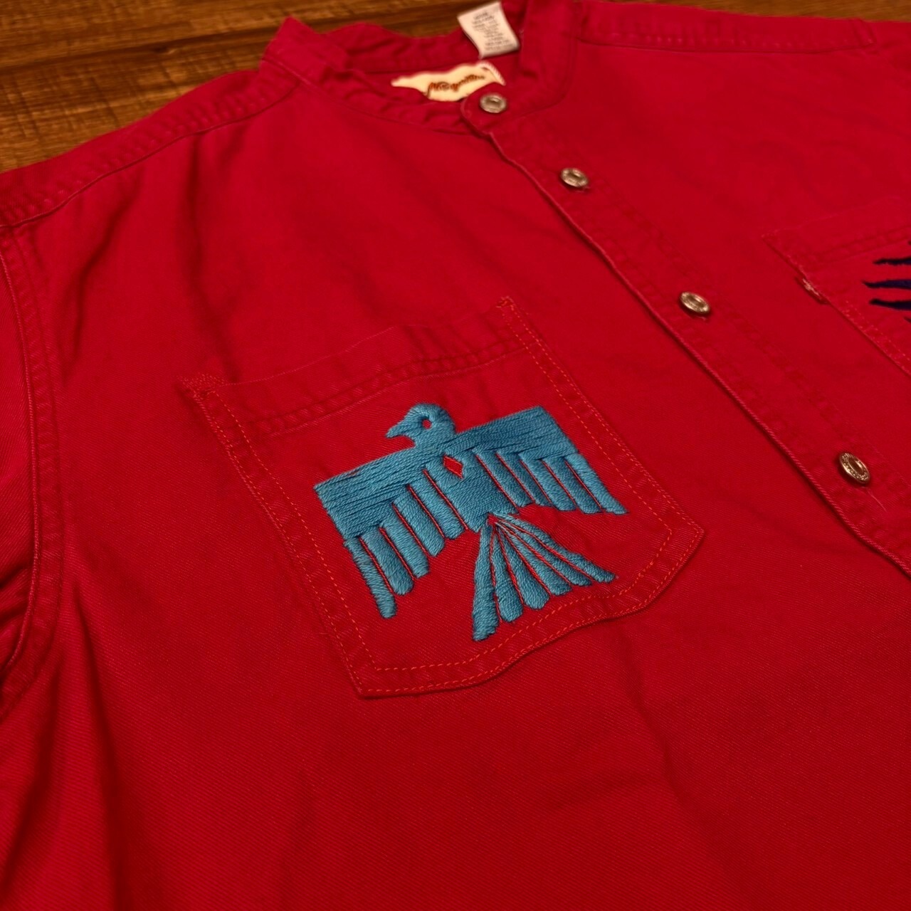 ナスングワム【Nasngwam】Indian motif Denim Shirt　Lサイズ - 3