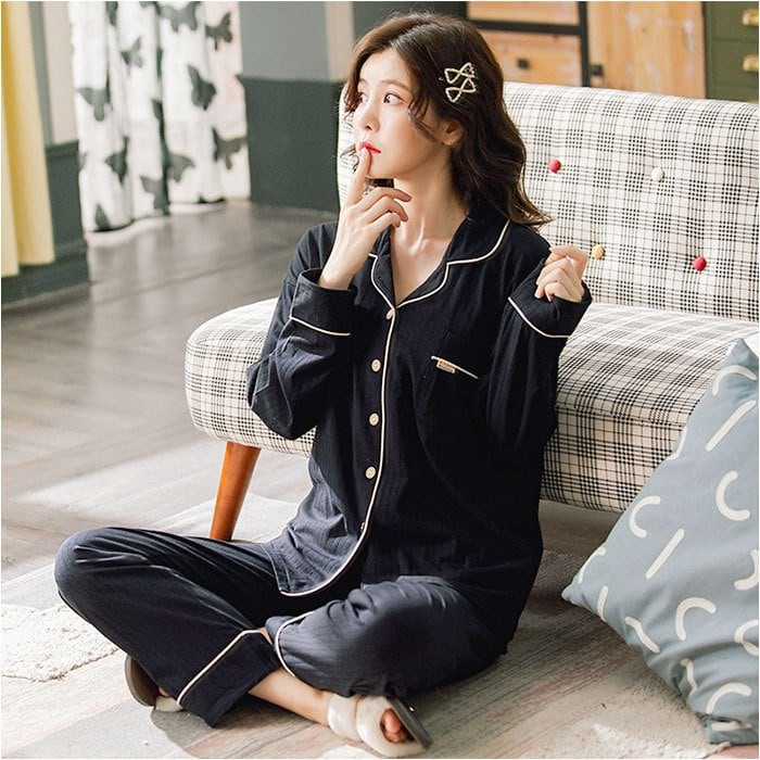 上下 長袖 パジャマ 2点セット シルク レディース シルク100