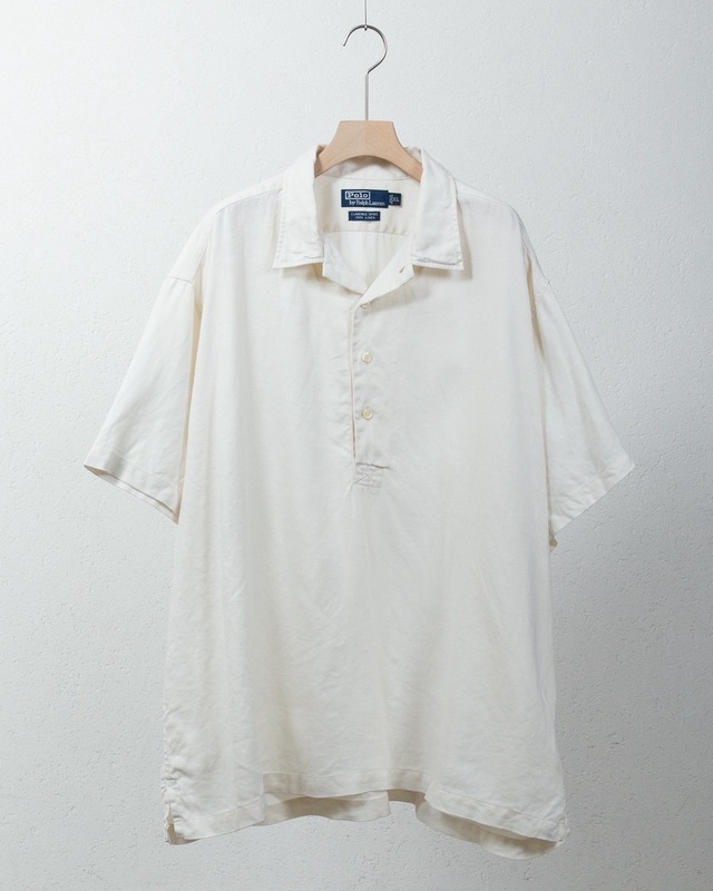 "Polo by Ralph Lauren" linen woven polo shirt / MODEL:CLARENCE SPORT