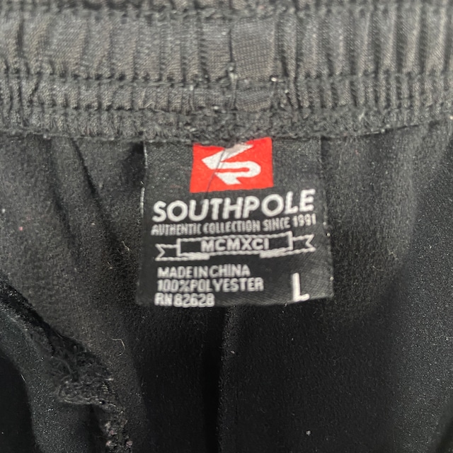 『送料無料』SOUTHPOLE サウスポール トラックパンツ ジャージパンツ ブラック L