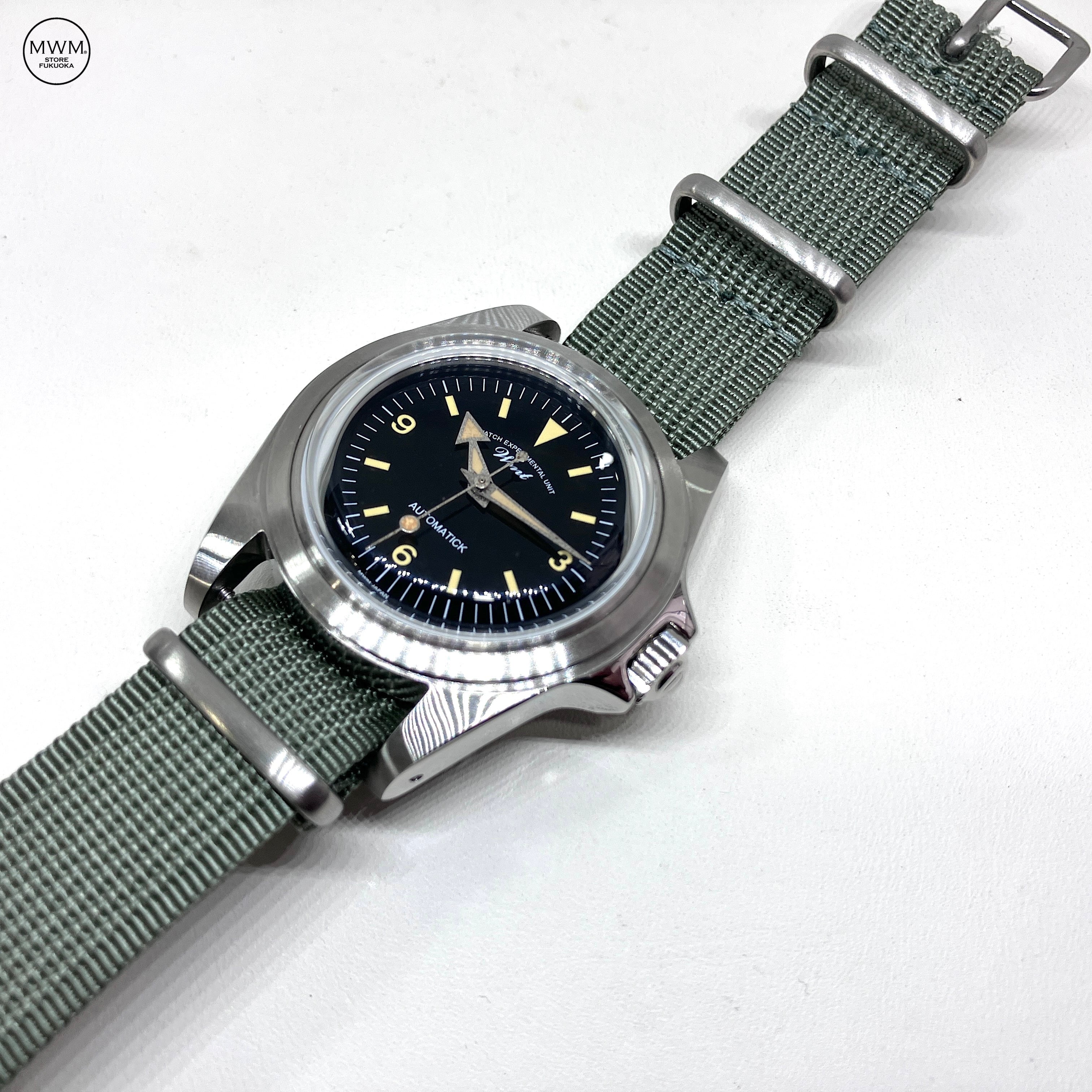 リブラインNATOストラップ シルバーグリーン 18mm 腕時計ベルト