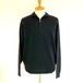 Washable Half Zip Knit　Black