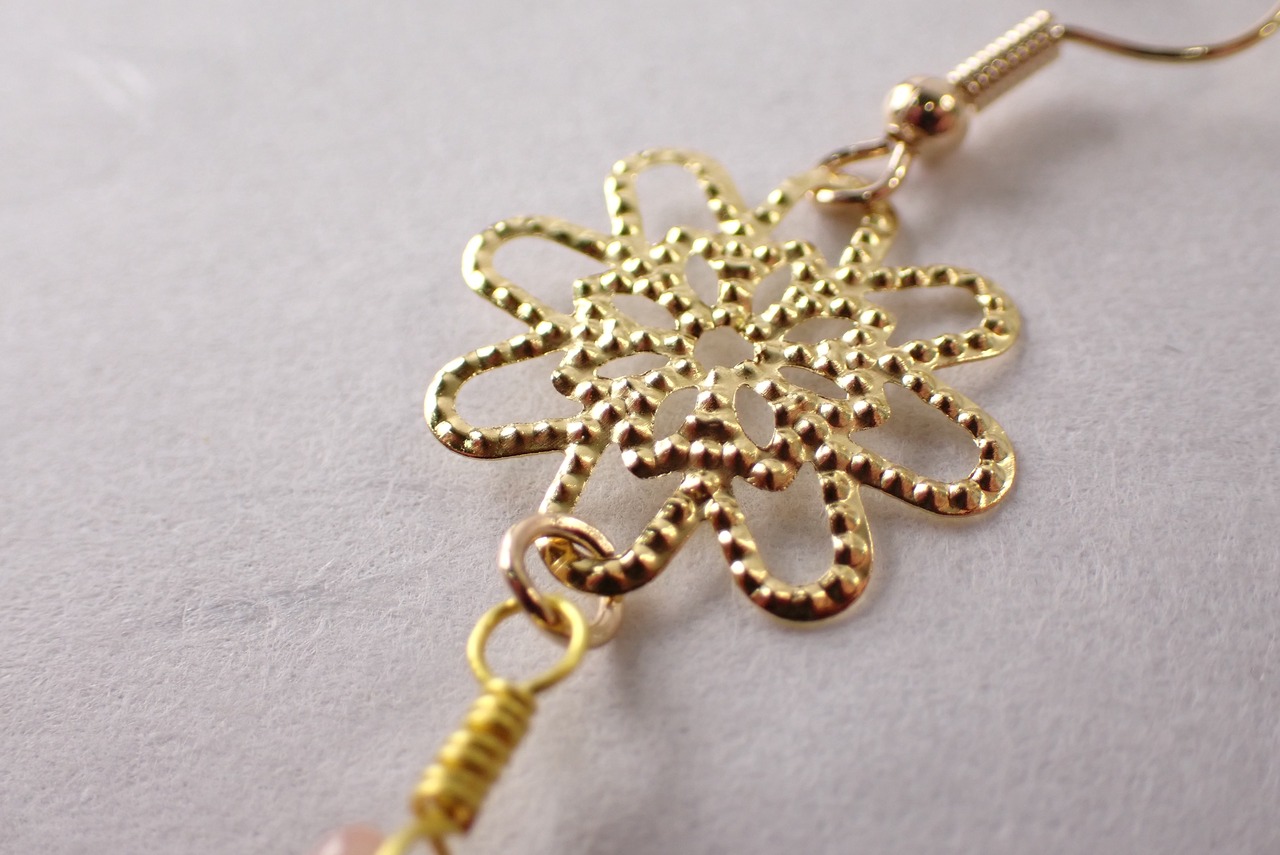 アベンチュリンピアス　16.4ct　[C9‐192]