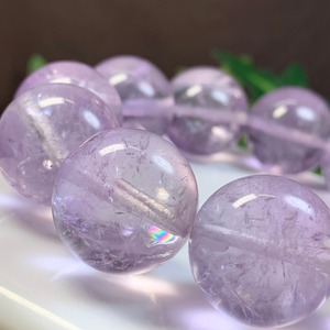 透高レア☆希少な20mm☆ラベンダーアメジスト・ブレスレット