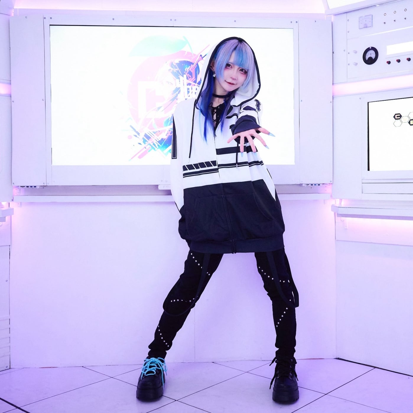 ブランドオープン記念商品》CYBER BICOLOR ZIP PARKA | cybercherry