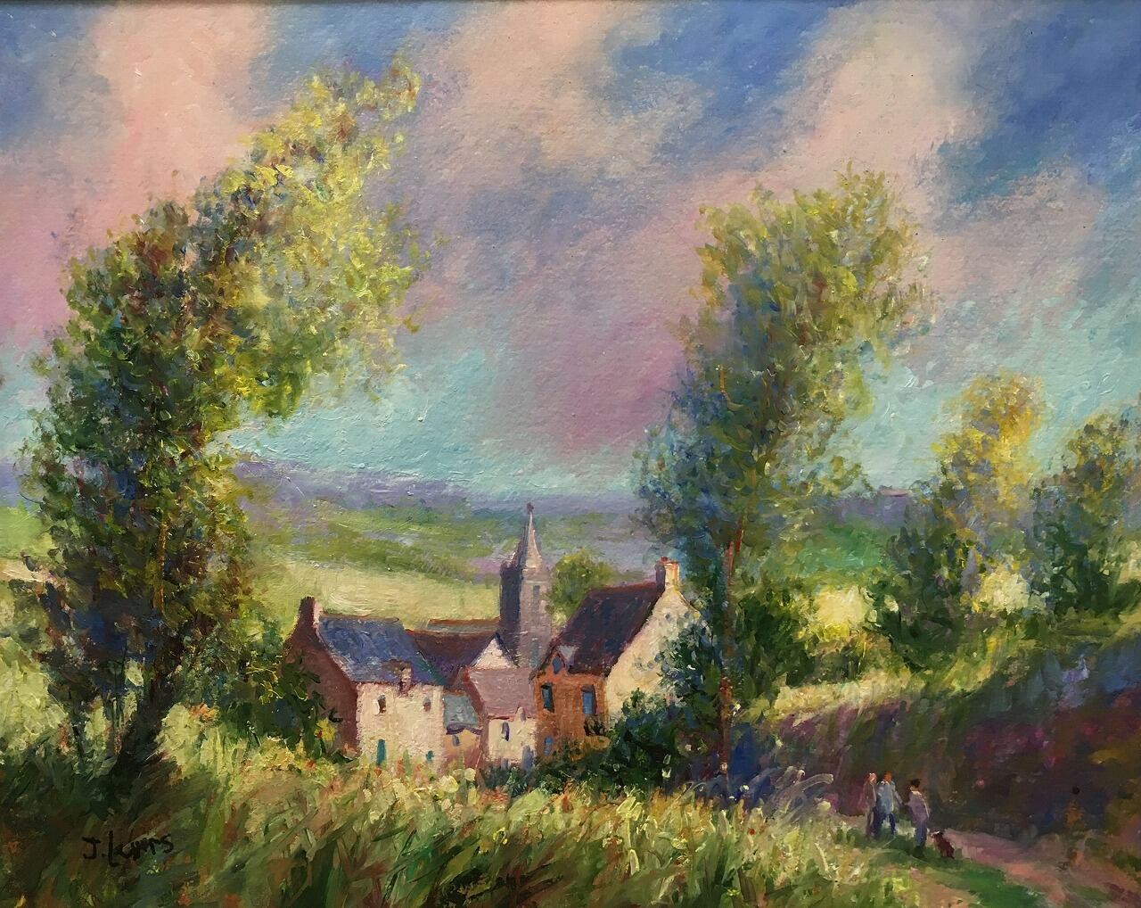 昼下がりの会話(友人たちとの談笑) | Meeting friends, on the Village Road