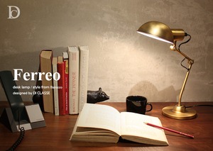 Ferreo desk lamp フェレオ デスクランプ ブラック【LT3735BK】
