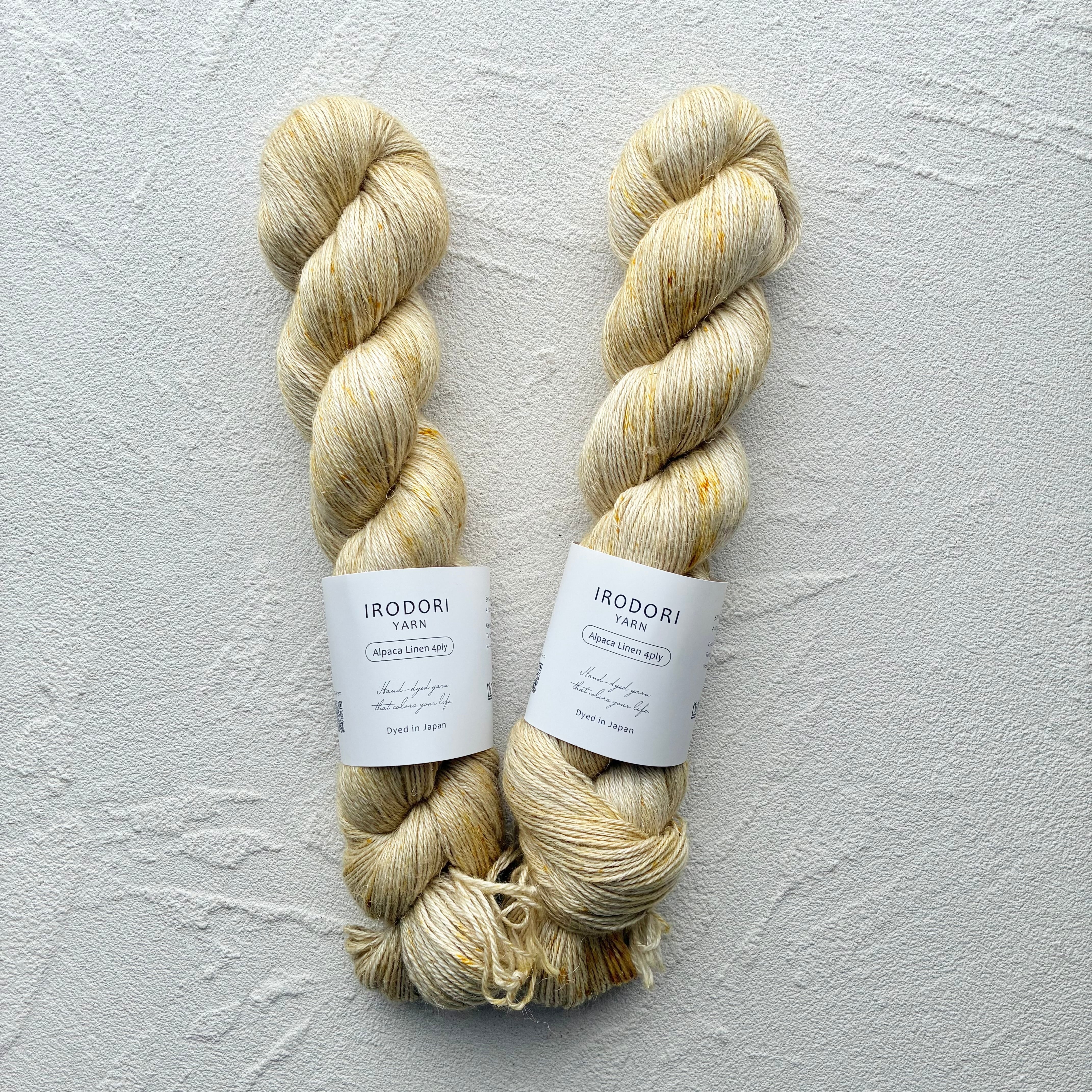 Alpaca Linen 4ply【イチョウ並木を抜けて】