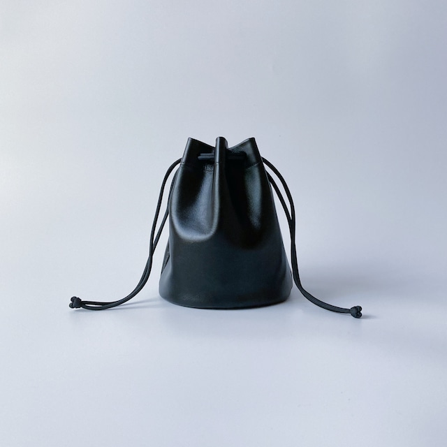 巾着バッグ　Kinchaku bag (black)