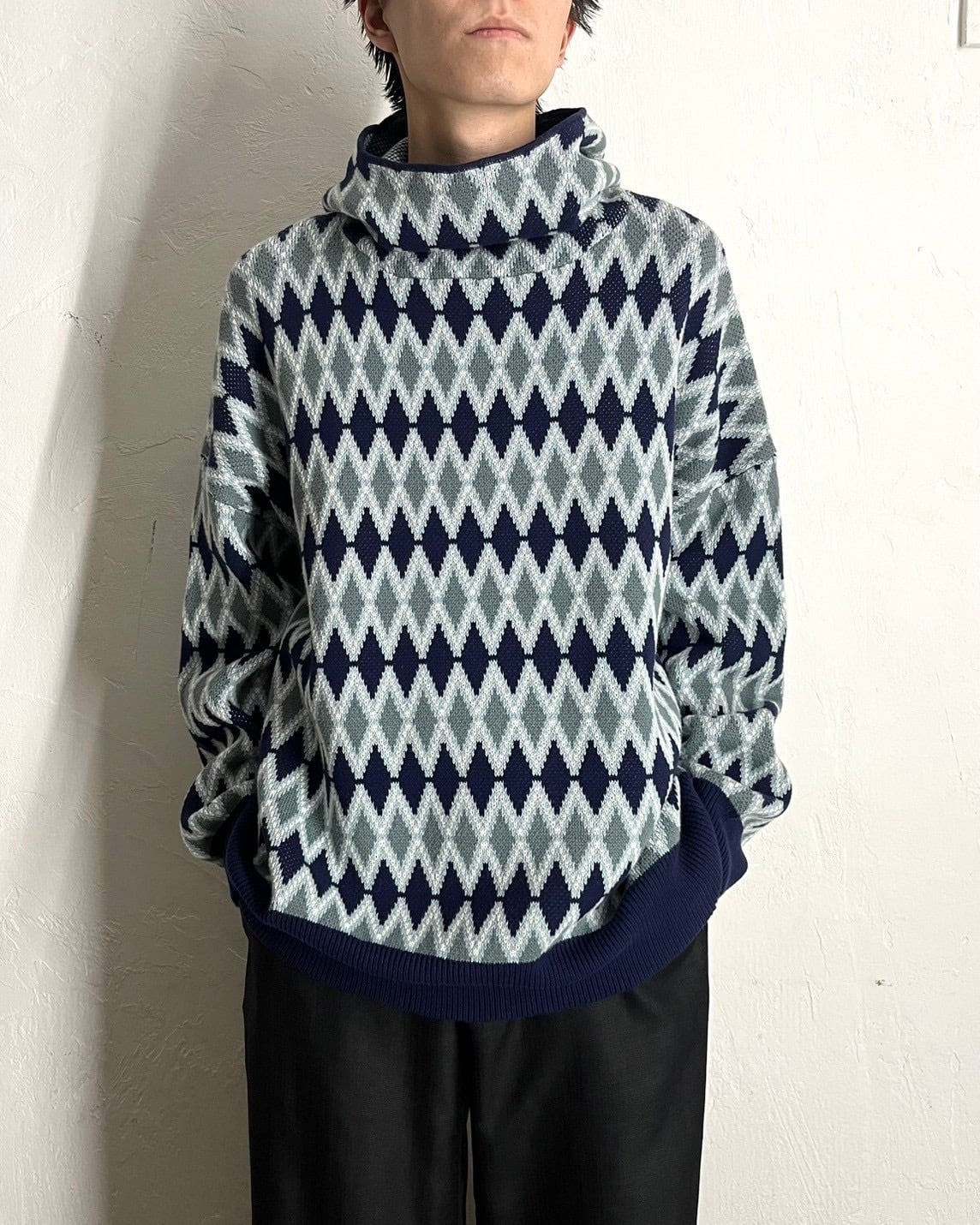 23AW DAIRIKU Face Cover Knit Pullover