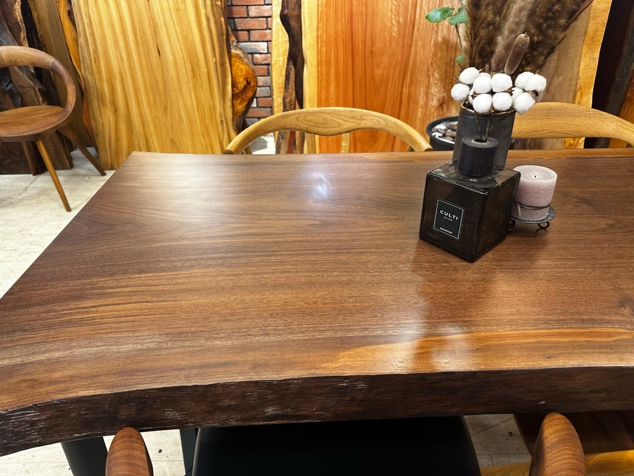 ウォールナット_1600×750-660×53_浅草本店_テーブル天板/一枚板 ウォールナット_1600×750-660×53_浅草本店_テーブル天板/一枚板
