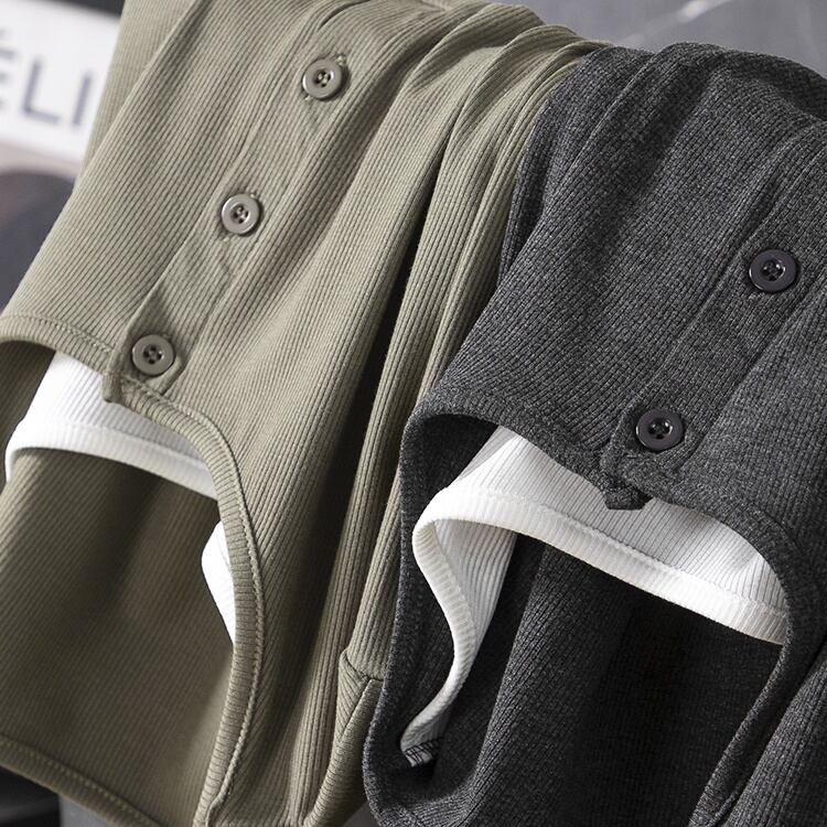 Fake 2 piece cut and sew TO0713