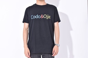 Codo&Ojje カラフルロゴTシャツ Black