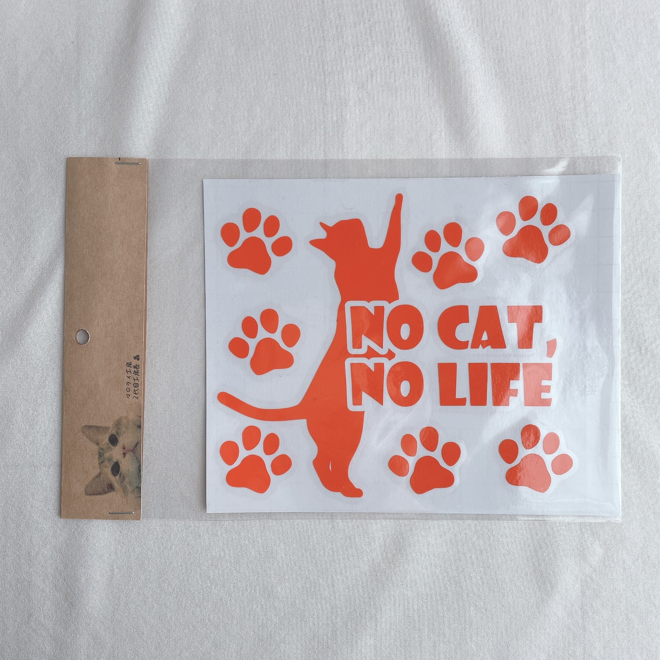 チャリティステッカー|NO CAT ,NO LIFE|015
