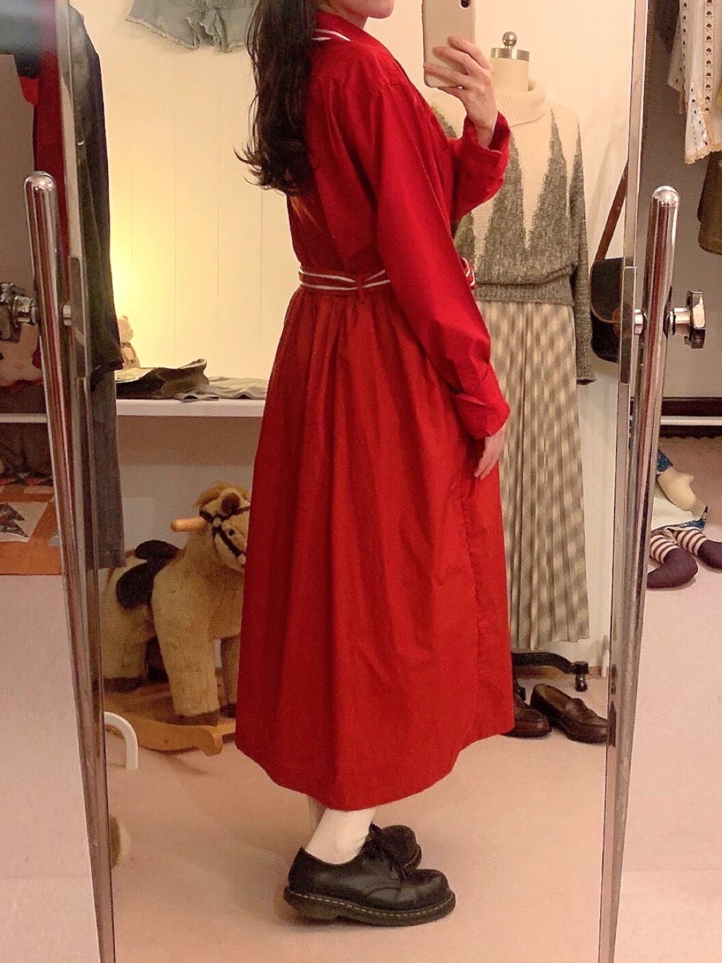 remake : strawberry line shirt one-piece