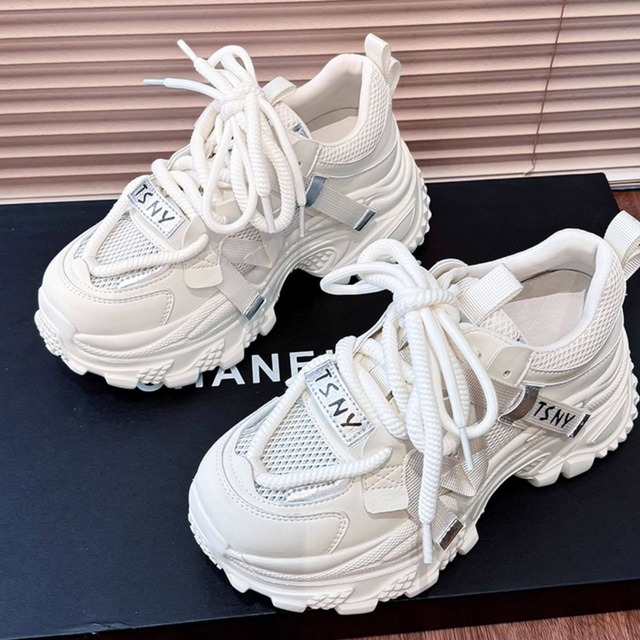 クリーンボリュームレースアップスニーカー   R01546