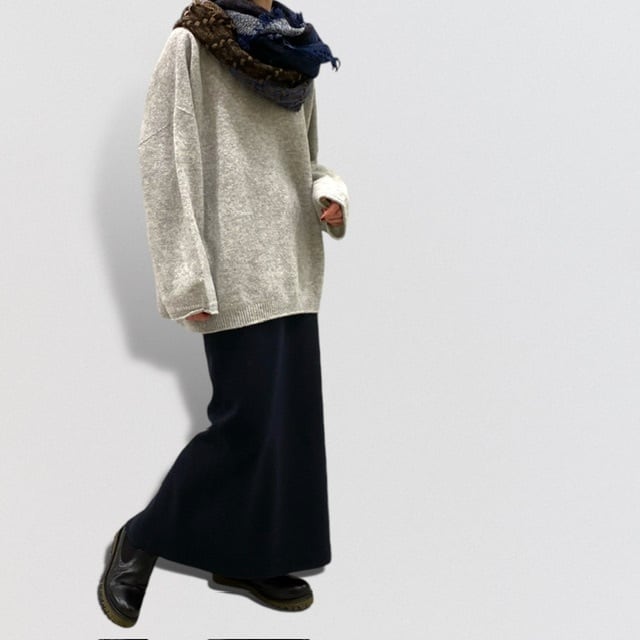 パラスパレス　nume　ヌメ　ブークレーツイードスヌード　編み込み nume tweed snood | CoCo Cuore