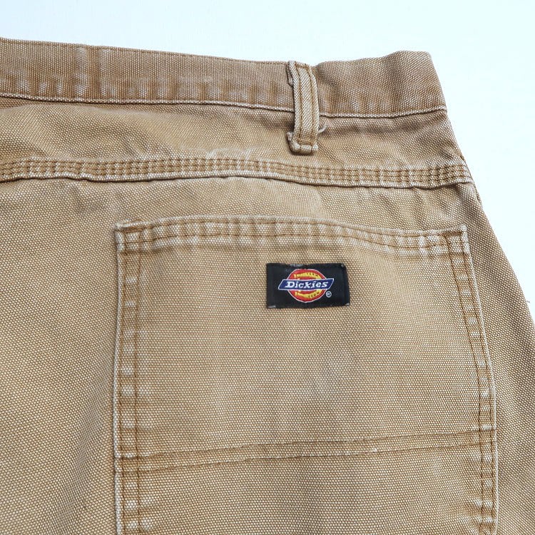 古着 ディッキーズ Dickies ワーク ダック ペインターパンツ イエロー