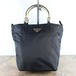 .PRADA METAL HANDLE LOGO NYLON HAND BAG MADE IN ITALY/プラダメタルハンドルロゴナイロンハンドバッグ2000000051598