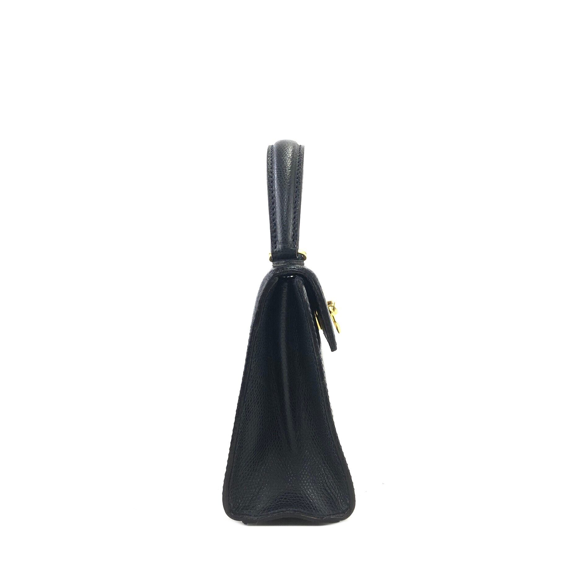 CELINE セリーヌ ガンチーニ 型押しレザー ミニバッグ 2way CELINE セリーヌ ガンチーニ 型押しレザー ミニバッグ 2way