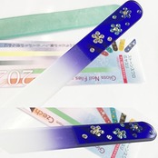 タマハシ(Tamahashi) サカエ・コーポレーション チェコ製 ガラス 爪ヤスリ 青