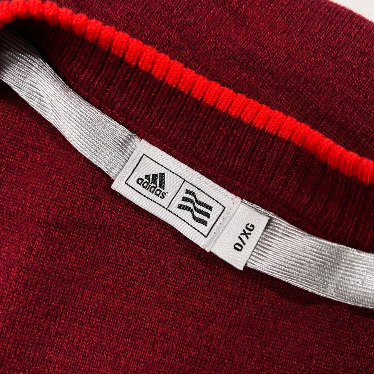 adidas GOLF アディダス ゴルフ 裏地付き ウールニットセーター サイズ O/XG /レッド系