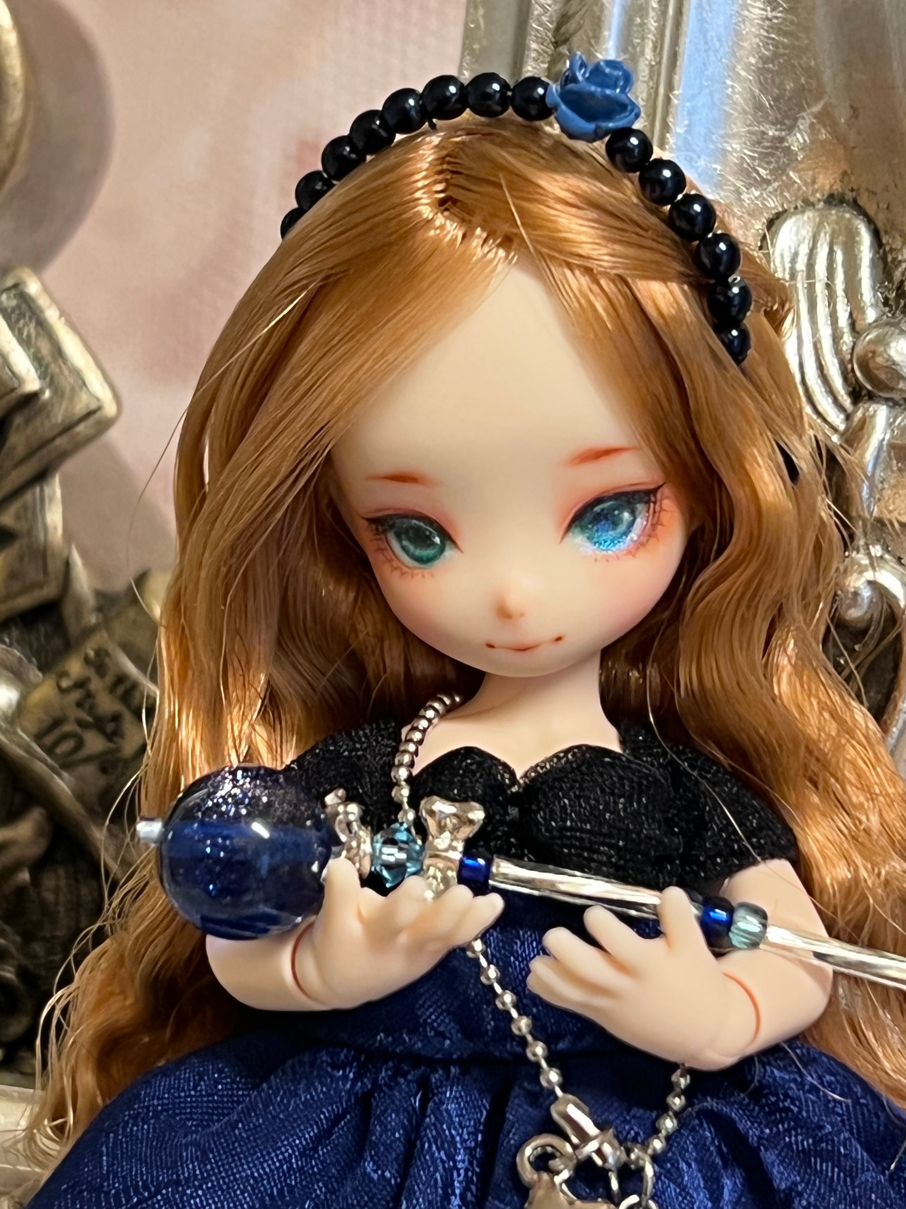 1月10日まで販売】◇Shiki◇青薔薇ドレスセット（オビツ11サイズ