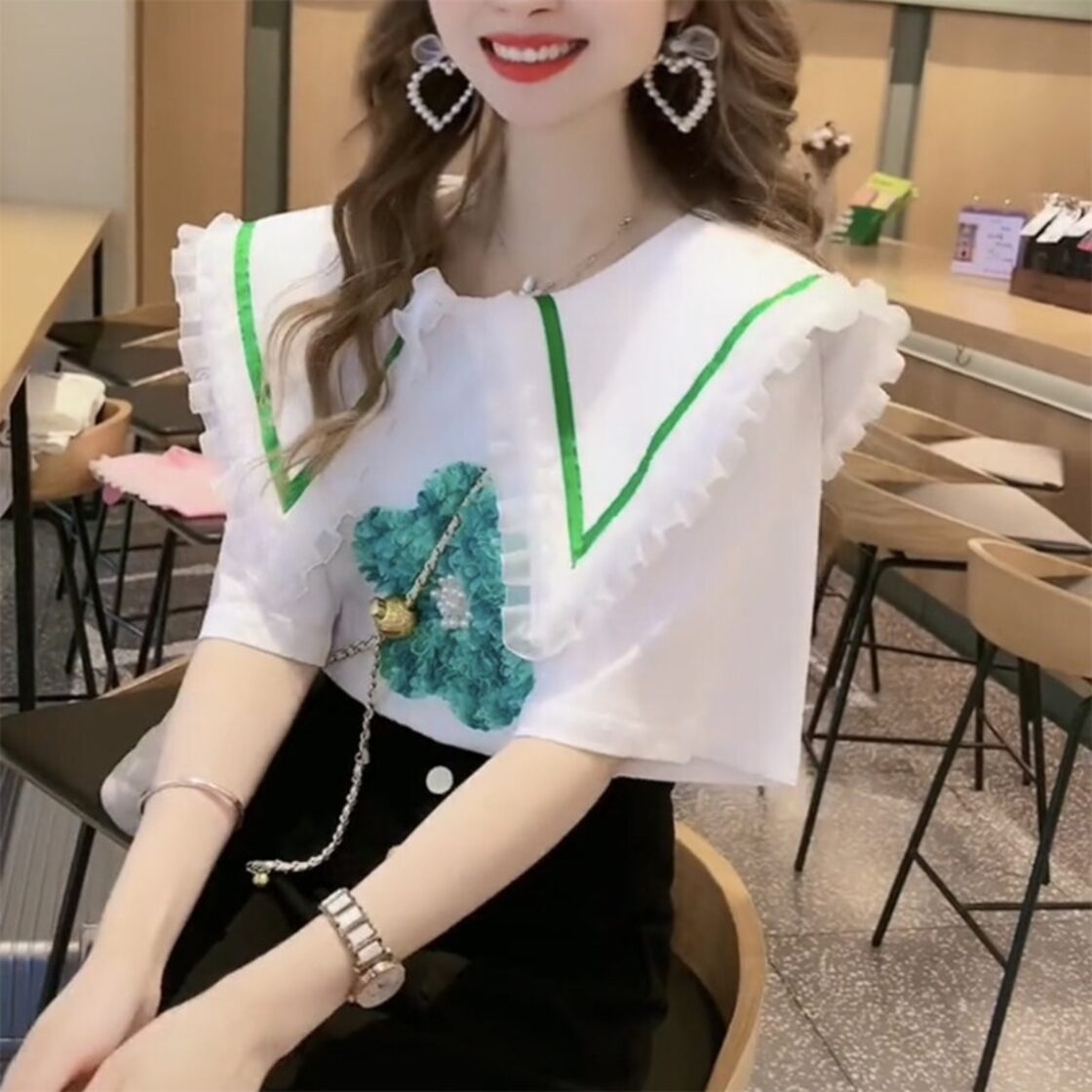 グラフィック Tシャツハーフ半袖 Y2k トップフェアリーコア美学 