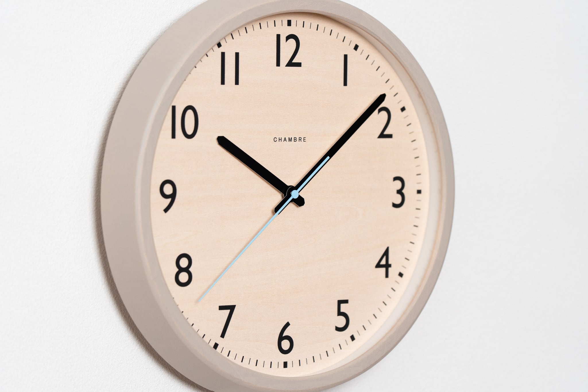 電波時計 DROP CLOCK WARM GRAY -renewal- | シャンブル【CHAMBRE】by