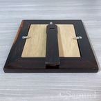 ▣きのかたち「僕の部屋の、森の写真立て」：紫檀（したん）