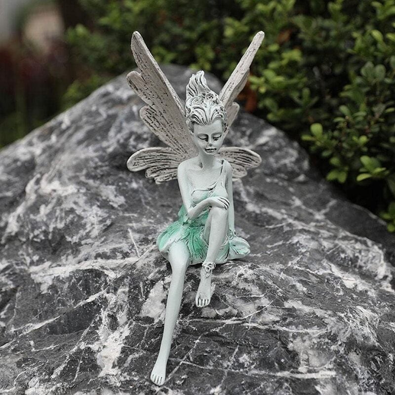 ガーデンオーナメント 妖精 2種 ガーデニング 置物 オーナメント