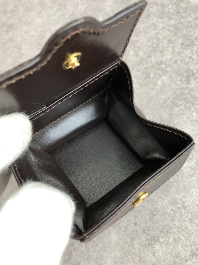CELINE セリーヌ コインケース ブラウン 馬車 ホースキャリッジ レザー vintage ヴィンテージ オールド wpdygg
