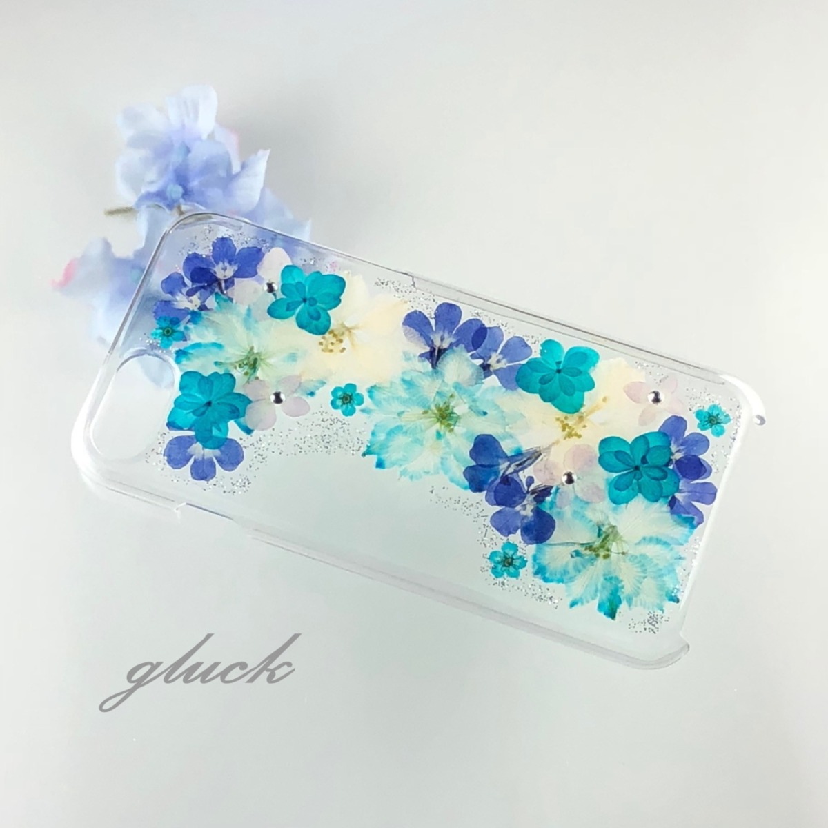 ほぼ全機種対応スマホケース❁】押し花スマホケース NO.698 押し花 