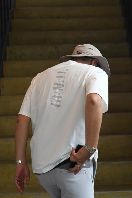TFW49 PUNCHED MESH SLIM FIT CREW NECK T | satisfaction