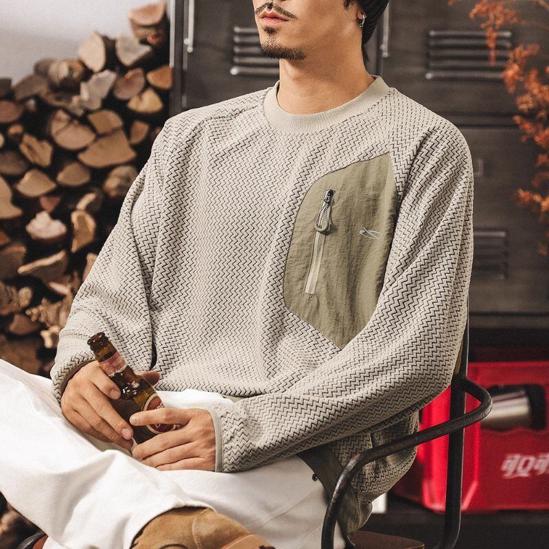 トップス mooooooco 再入荷・新色追加】コカ coca エンボス長袖裾フレアトップス