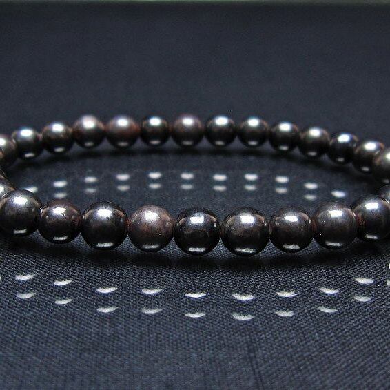 スギライト ブレスレット 6mm ブラックスギライト ブレス 一点物 メール便可 [M便 1/10] 111-45507