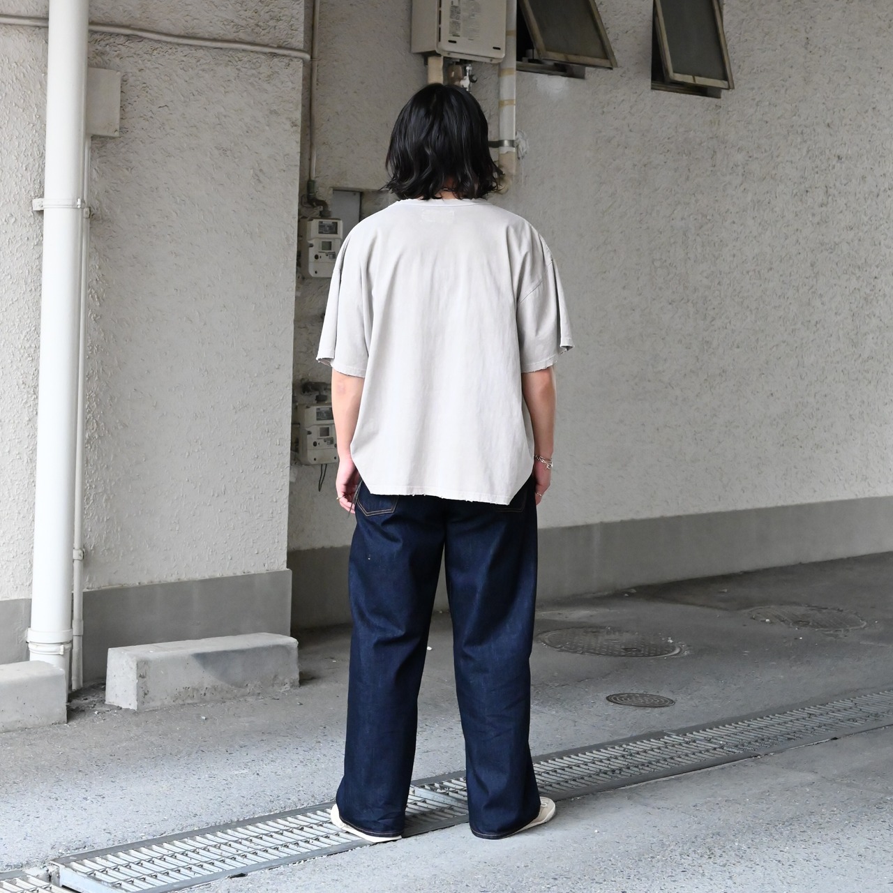ANACHRONORM(アナクロノーム）WIDE 5P DENIM PANTSコーディネート